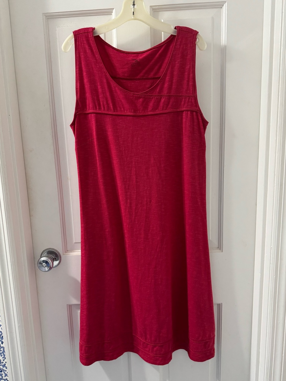 Horny Toad “Oolong”  sz. M red cotton sleeveless tank dress